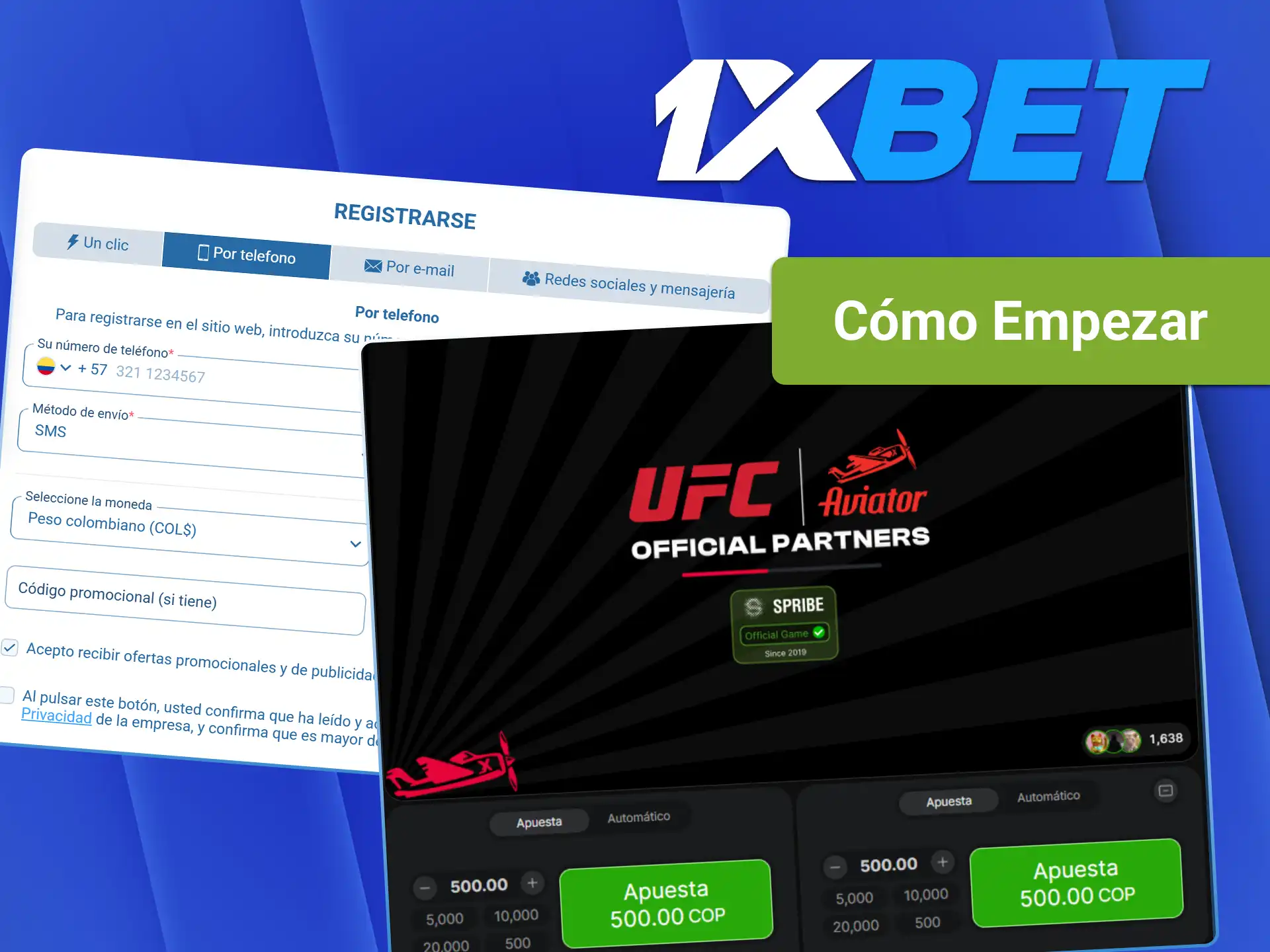 Descubre cómo empezar a jugar a Aviator en 1xBet.