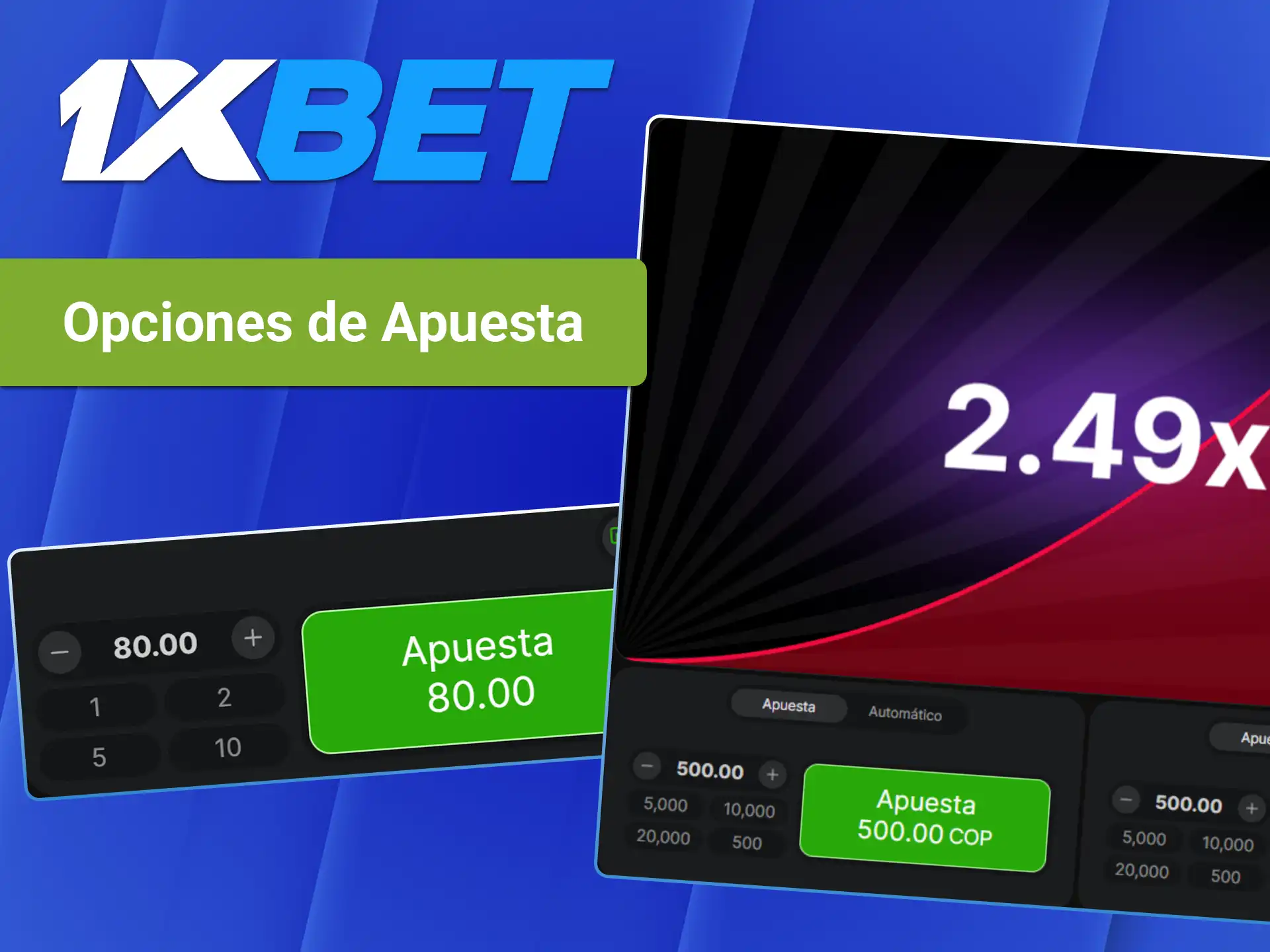 Aprovecha las diferentes opciones de apuestas en Aviator en 1xBet.