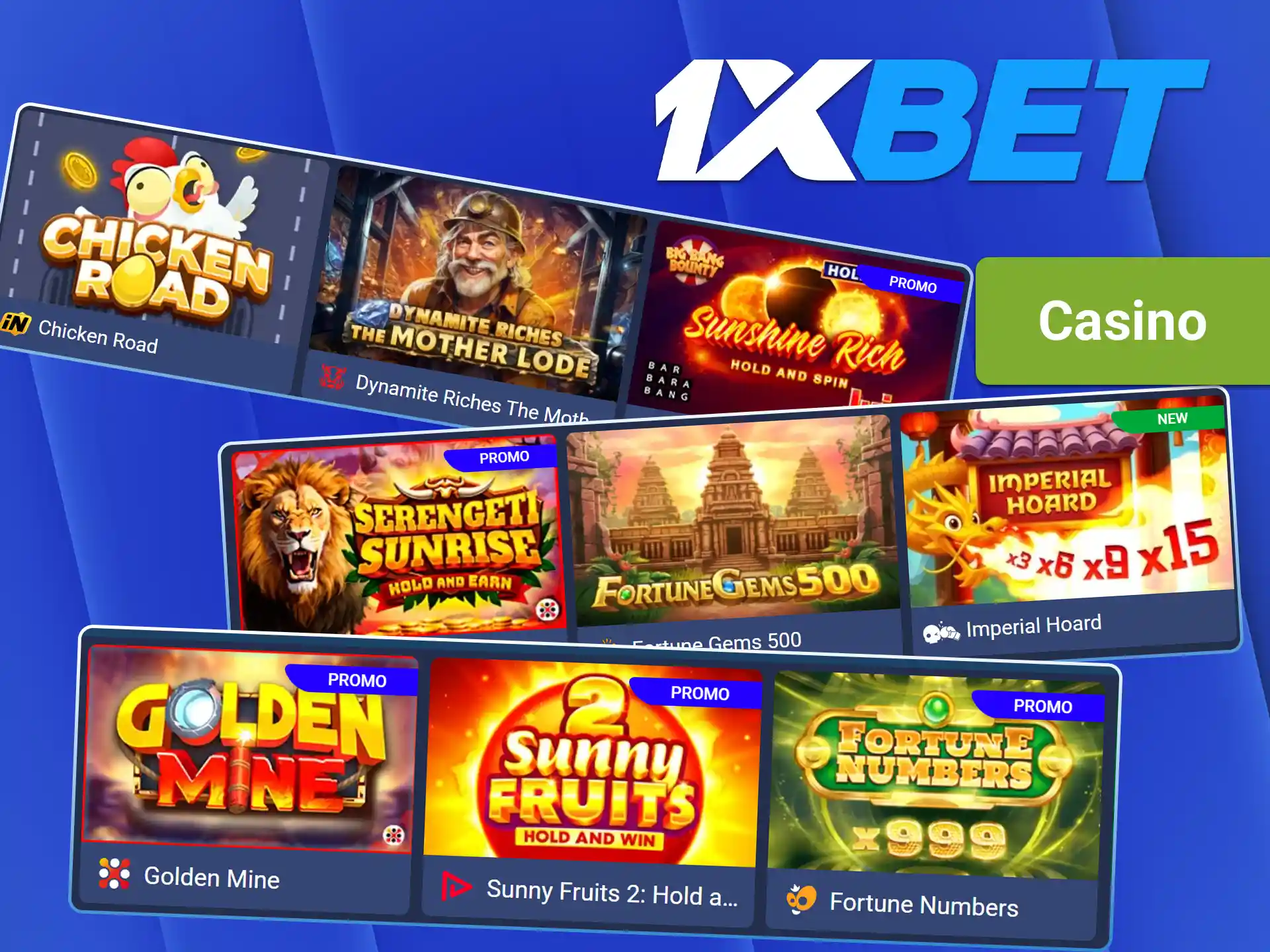 Explore la amplia oferta de entretenimiento y juegos de azar en el casino de 1xBet Colombia.