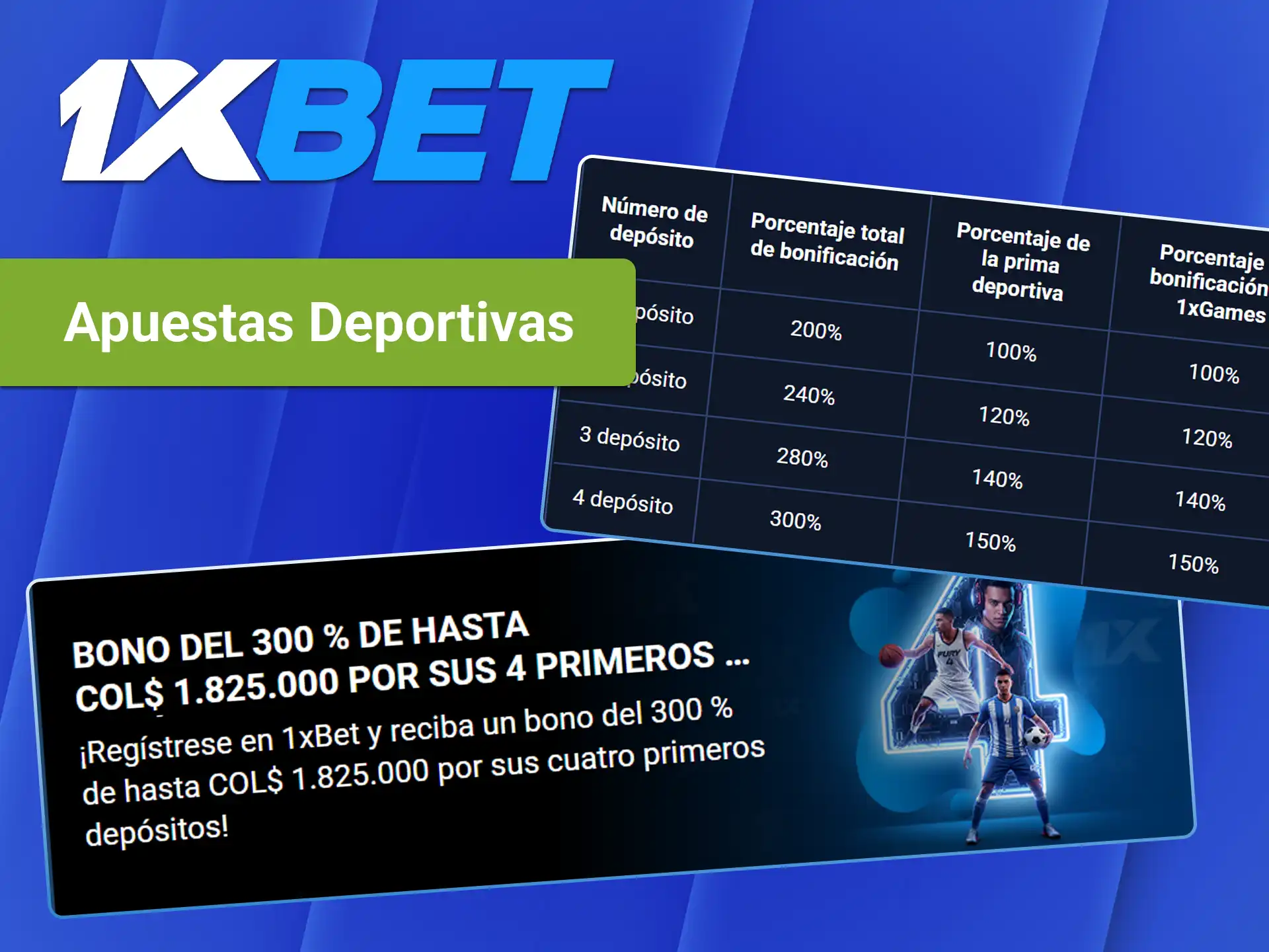 Aprovecha las cuotas mejoradas para las apuestas deportivas en 1xBet.