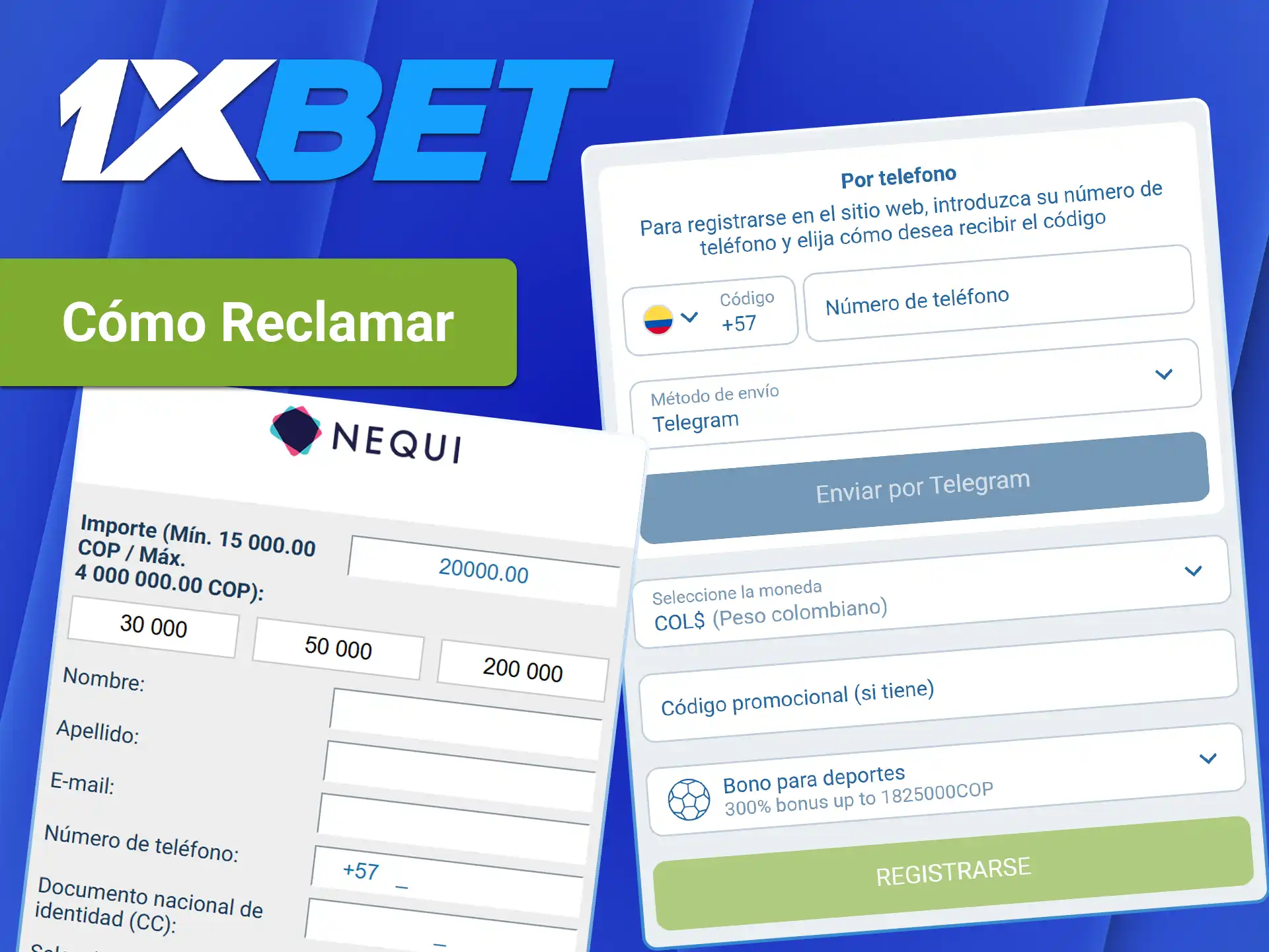 Consulta las instrucciones para saber cómo conseguir bonificaciones en 1xBet.
